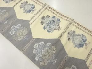 アンティーク 草花模様織出し袋帯(材料)